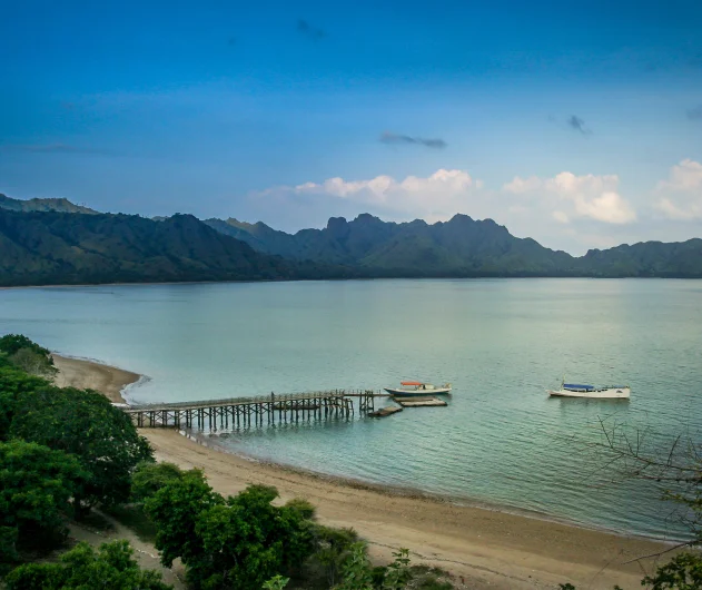 Landing pier on Komodo Island